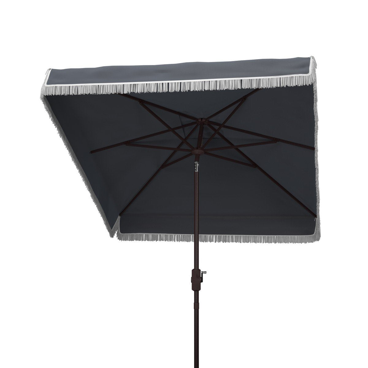 Milan Fringe 7.5 Ft Square Crank Umbrella