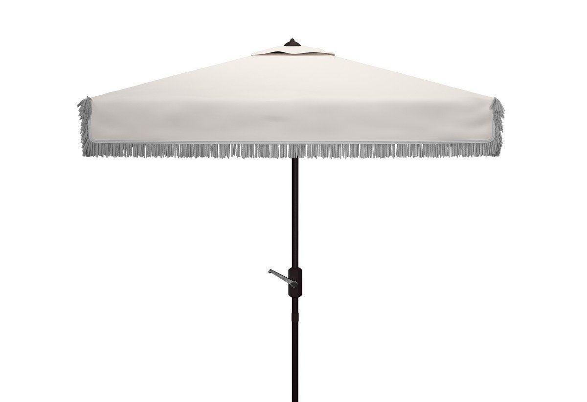 Milan Fringe 7.5 Ft Square Crank Umbrella