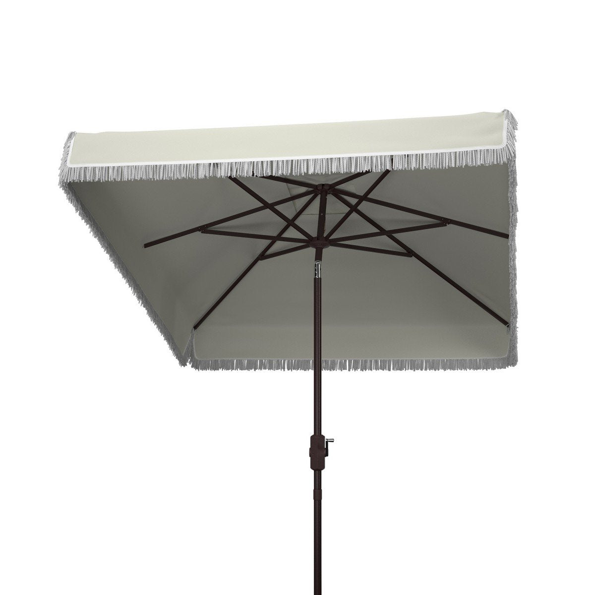 Milan Fringe 7.5 Ft Square Crank Umbrella
