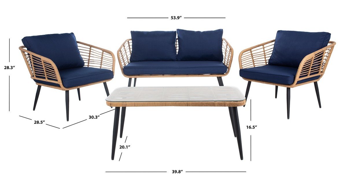 Harrley 4pc Living Set