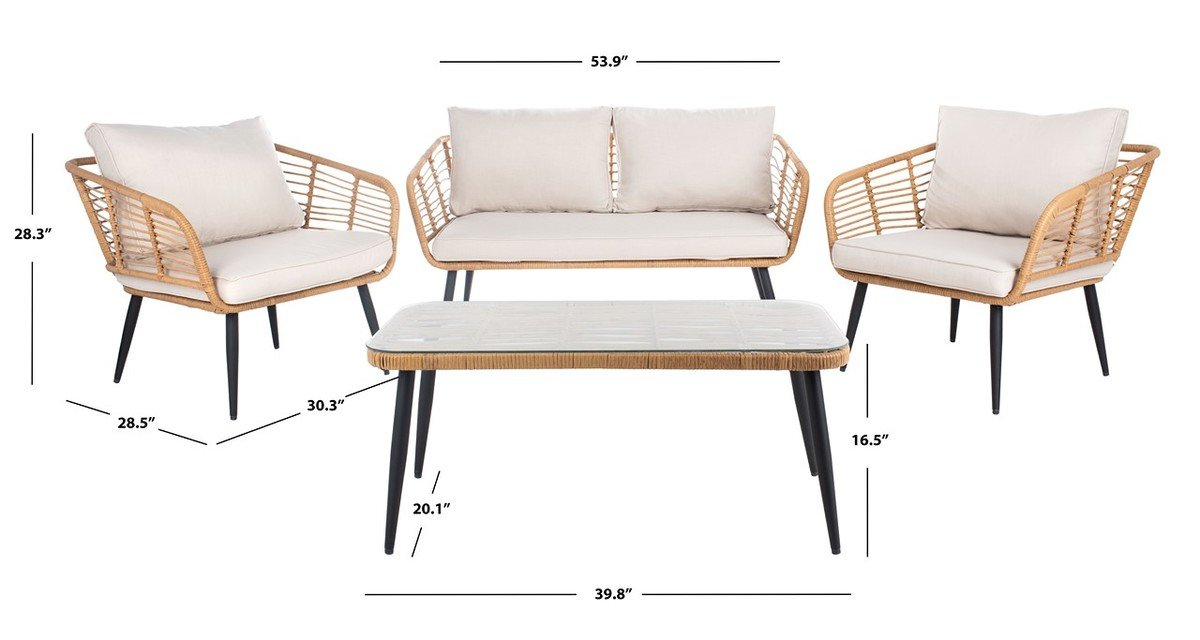 Harrley 4pc Living Set