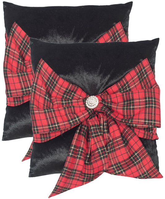 Tartan Bow Pillow