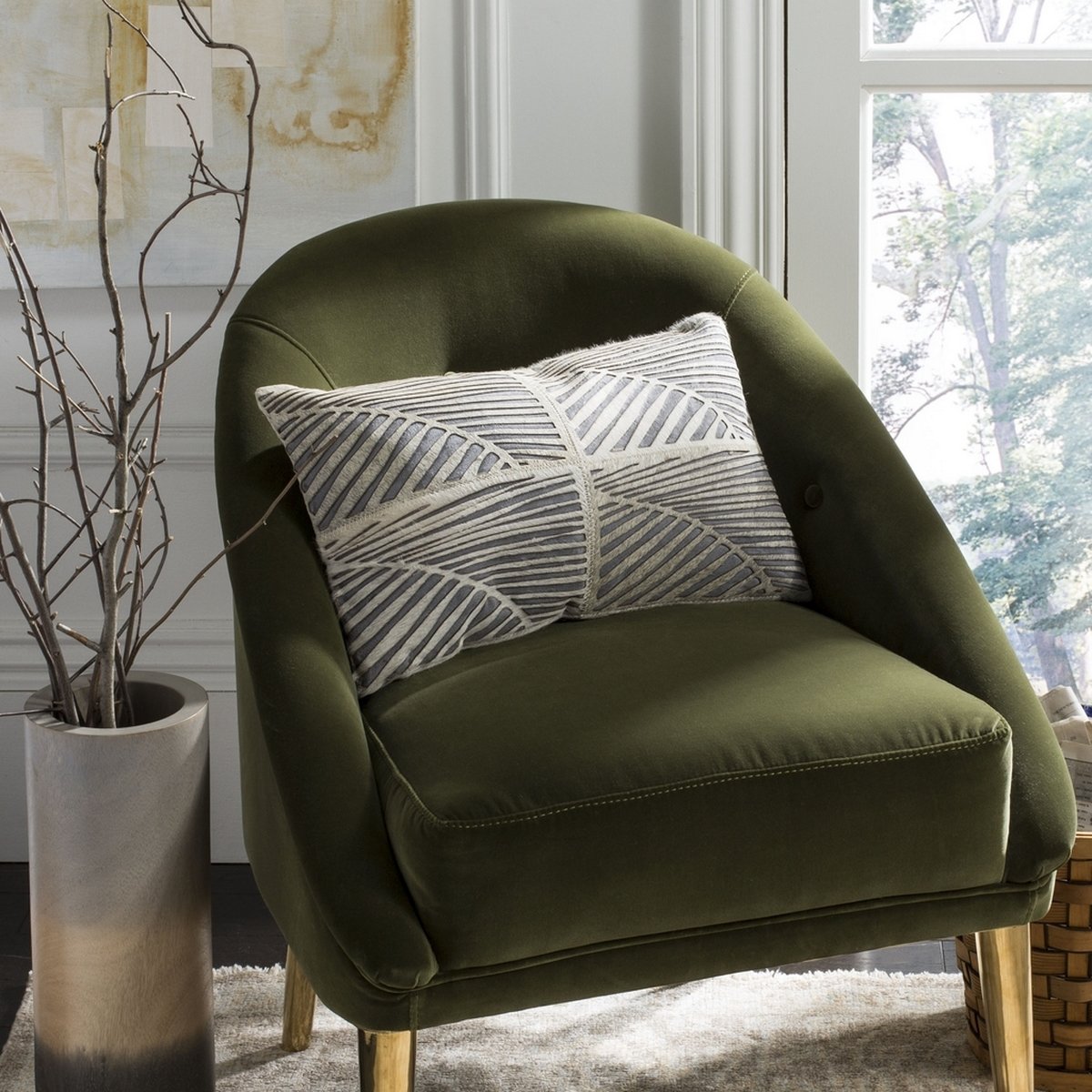 Palm Cowhide Pillow