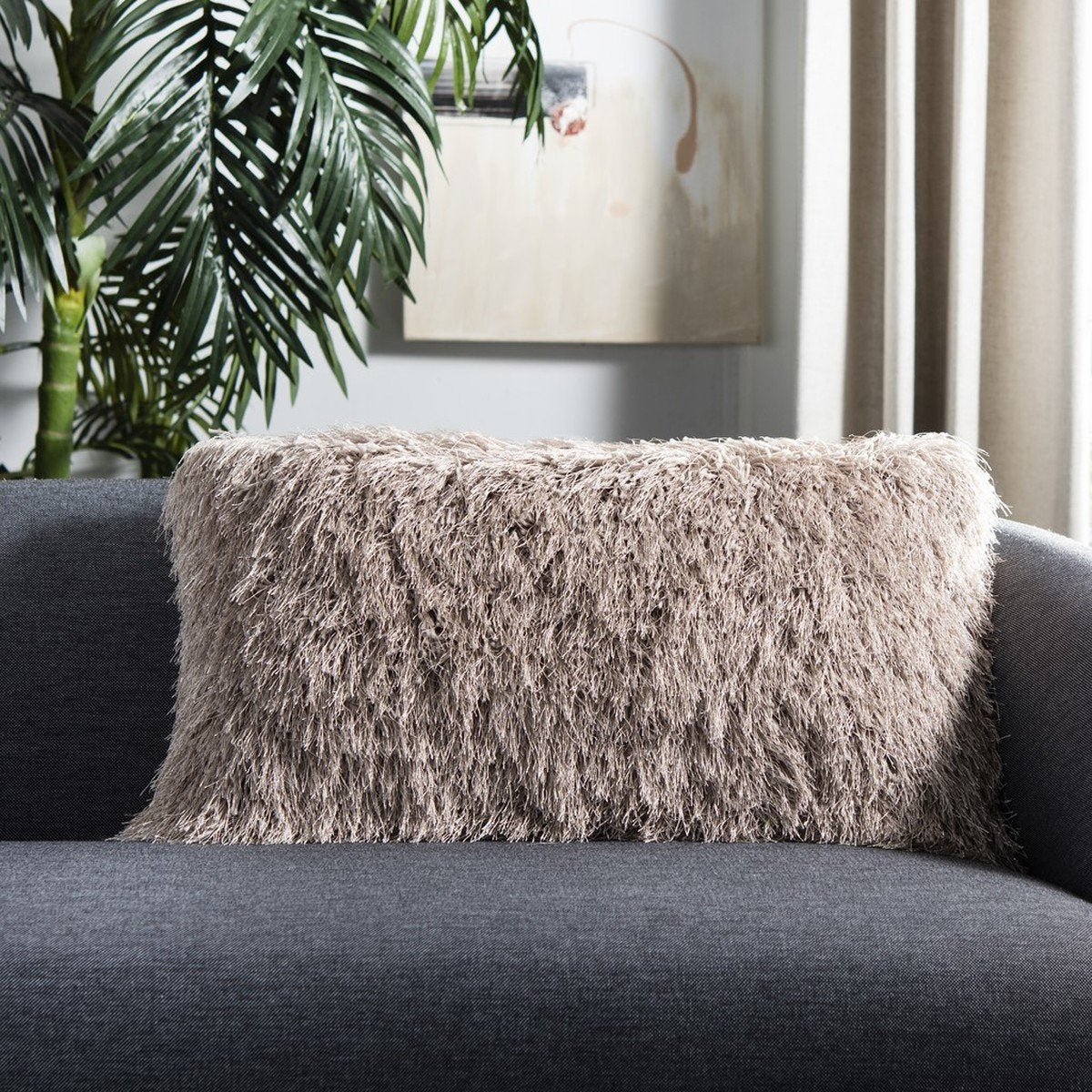 Shag Modish Metallic Pillow