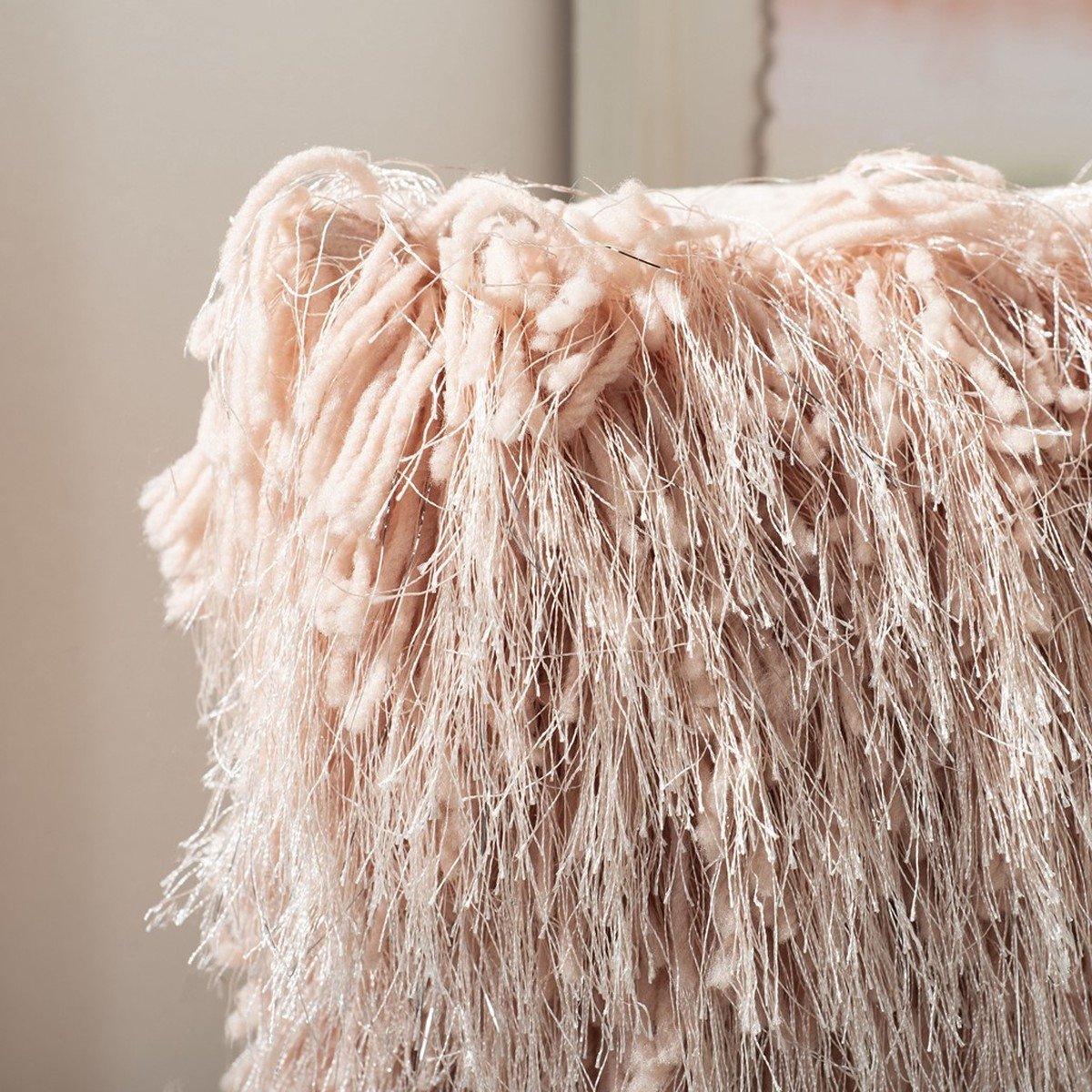 Shag Modish Metallic Pillow