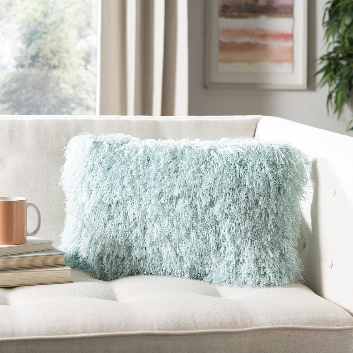 Shag Modish Metallic Pillow