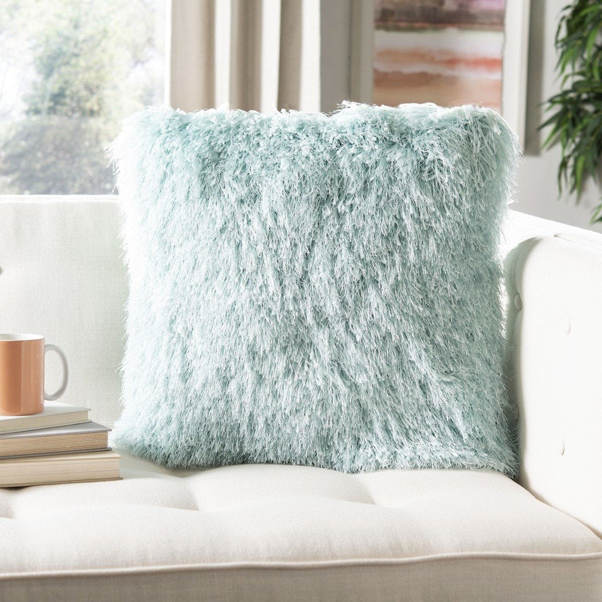 Shag Modish Metallic Pillow