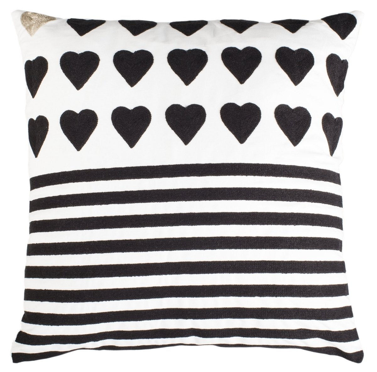 Striped Heart Pillow