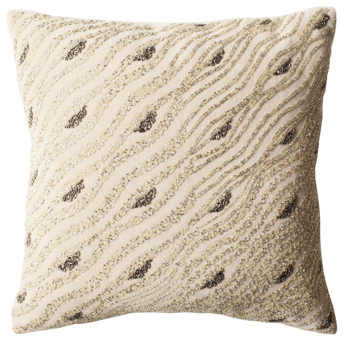 Silver Mint Sparkles Pillow