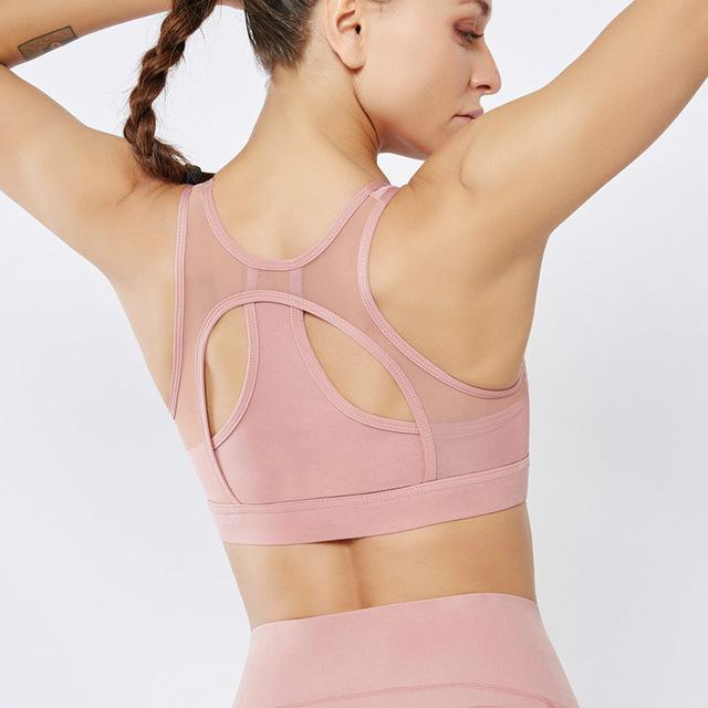 Astoria LUXE Mesh Sports Bra - Soft Pink