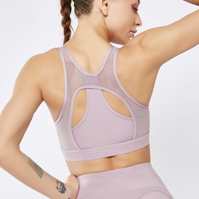 Astoria LUXE Mesh Sports Bra - Mauve