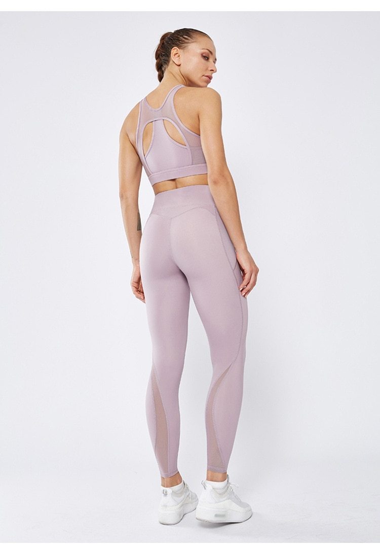 Astoria LUXE Mesh Sports Bra - Mauve
