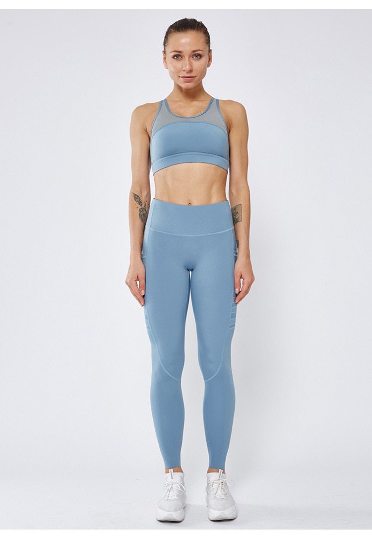 Astoria LUXE Mesh Sports Bra - Blue