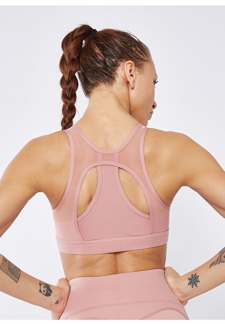 Astoria LUXE Mesh Sports Bra - Soft Pink