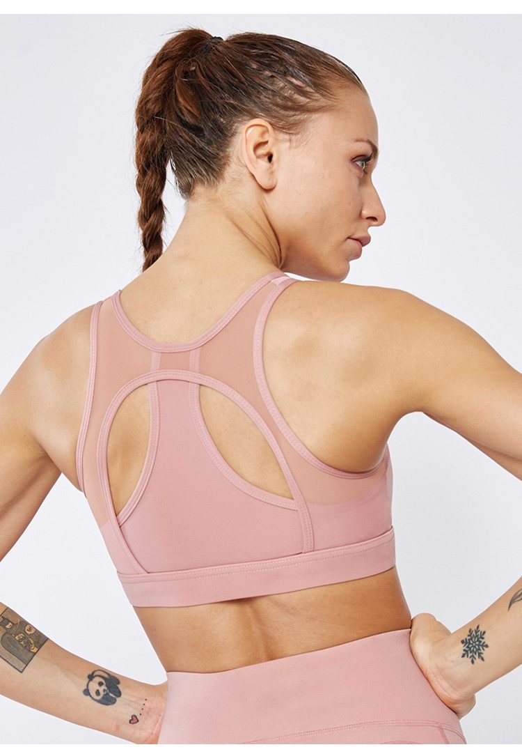 Astoria LUXE Mesh Sports Bra - Soft Pink