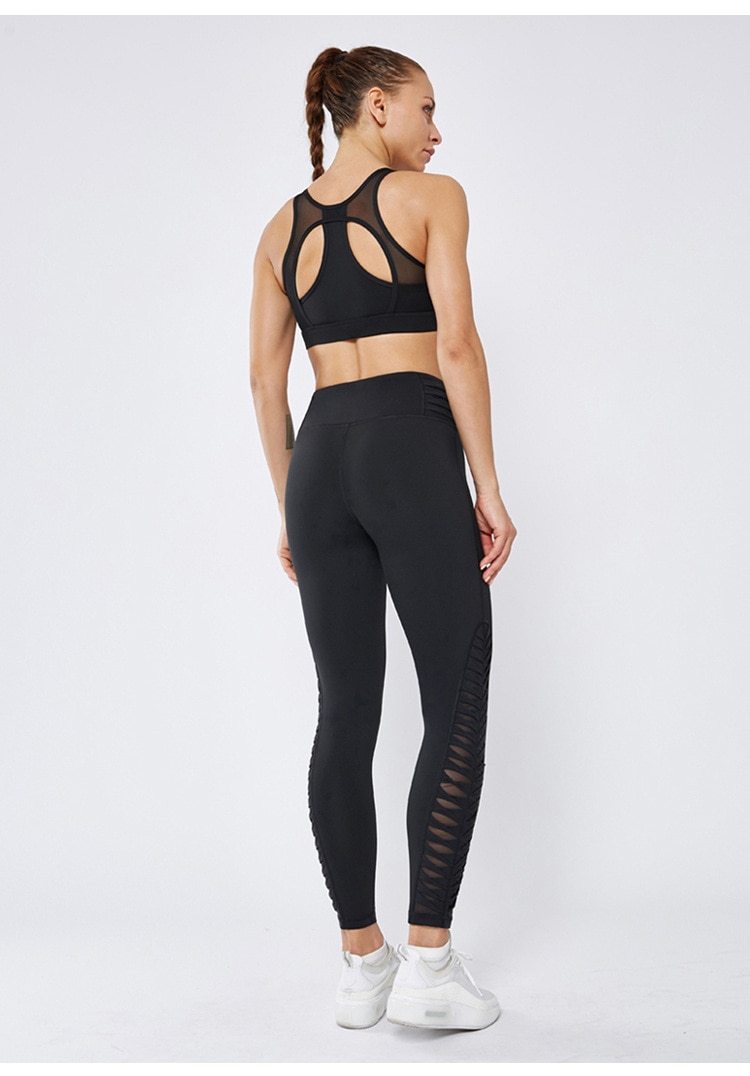Astoria LUXE Mesh Sports Bra - Black