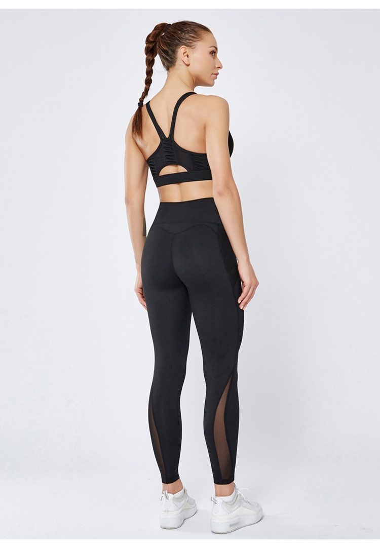 Astoria LUXE Mesh Full Length Legging - Black