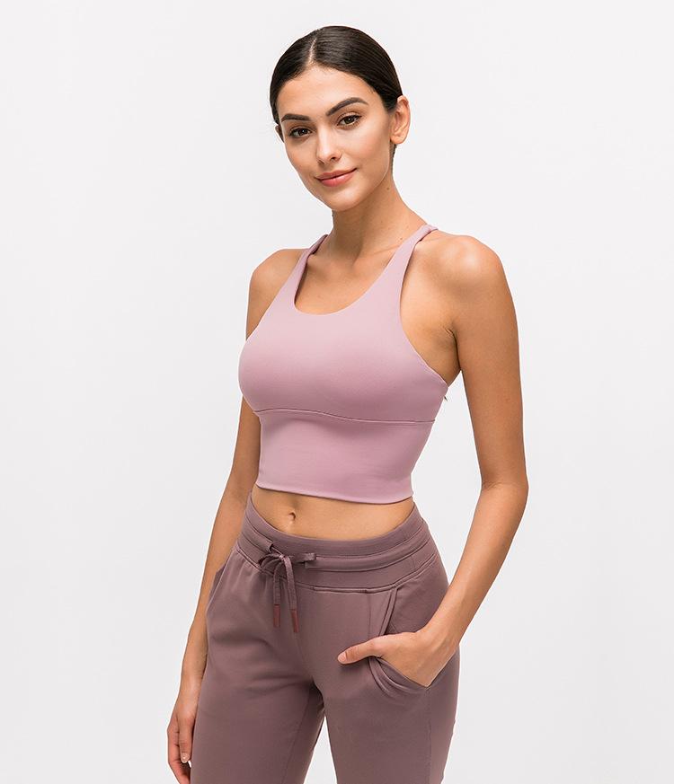 Astoria Seamless Sculpt Sports Crop - Pink Mauve