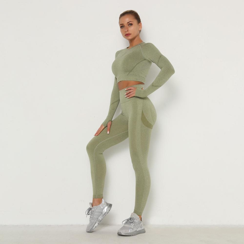 Astoria TEMPO Contour Sleeved Crop - Army Green