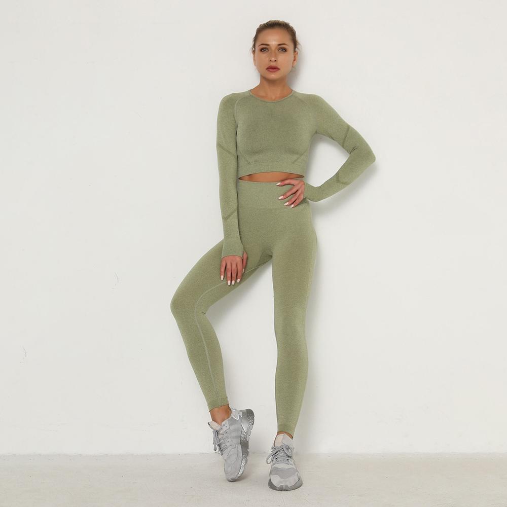 Astoria TEMPO Contour Sleeved Crop - Army Green