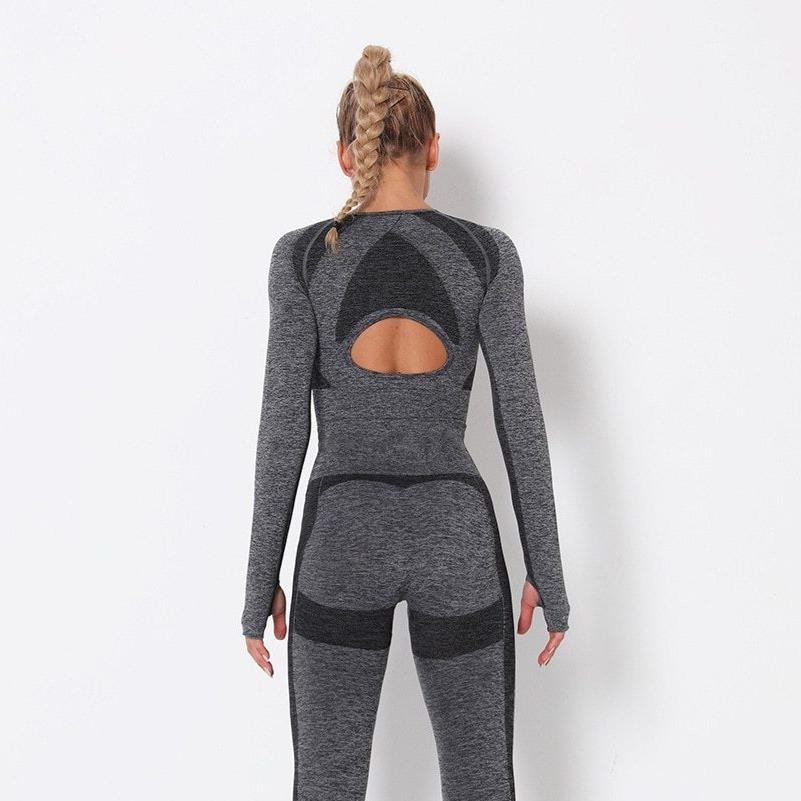 Astoria PURPOSE Sleeved Crop - Dark Grey