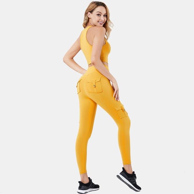 Astoria LUXE FLEX Sports Crop - Yellow