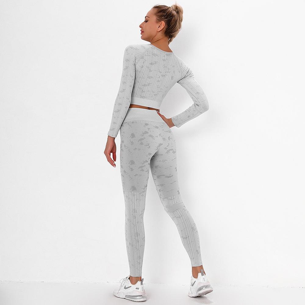 Astoria FLEX Sleeved Crop - Grey