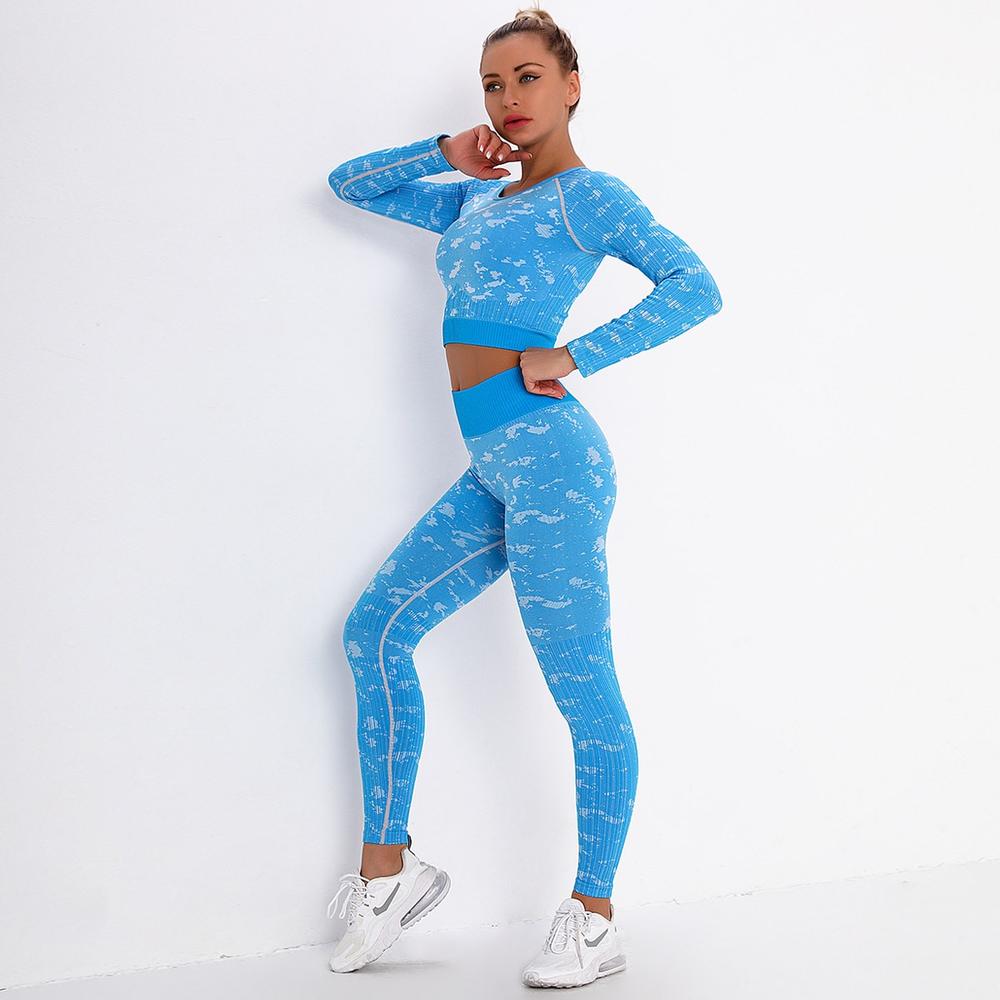 Astoria FLEX Sleeved Crop - Azure