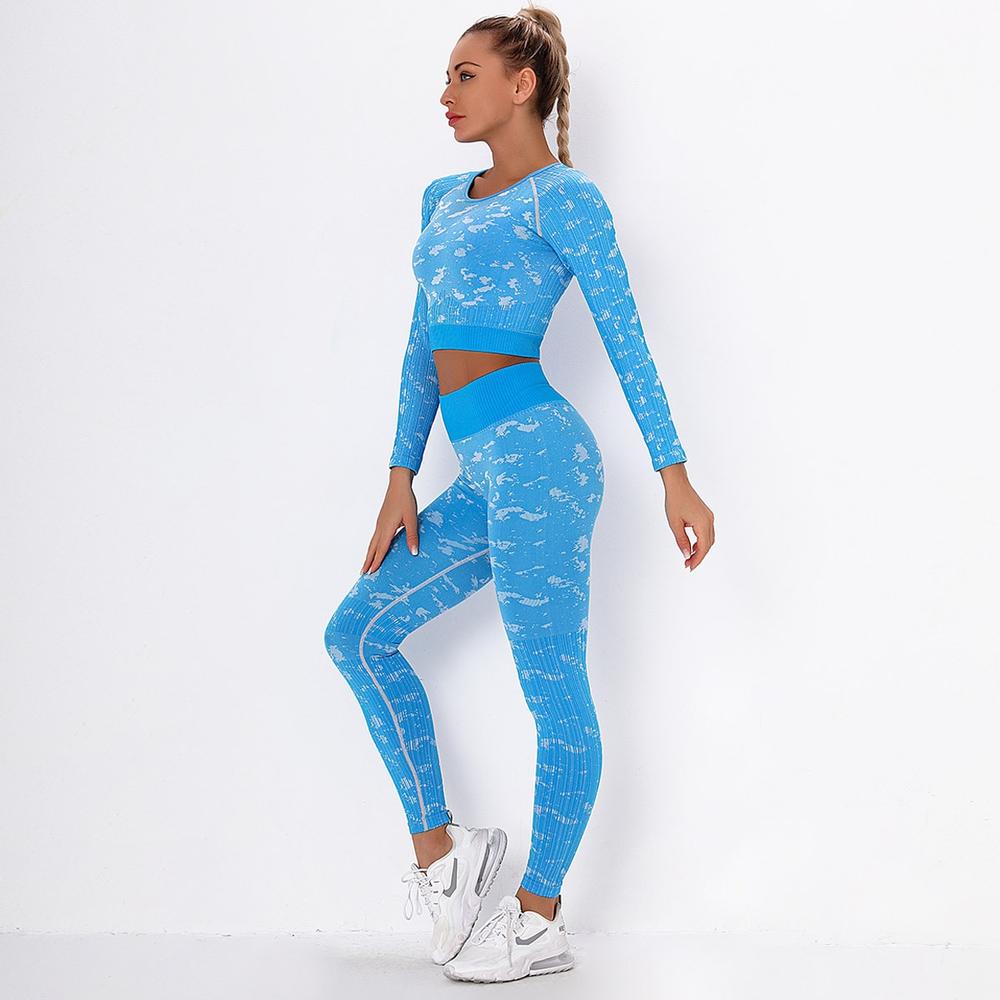 Astoria FLEX Sleeved Crop - Azure