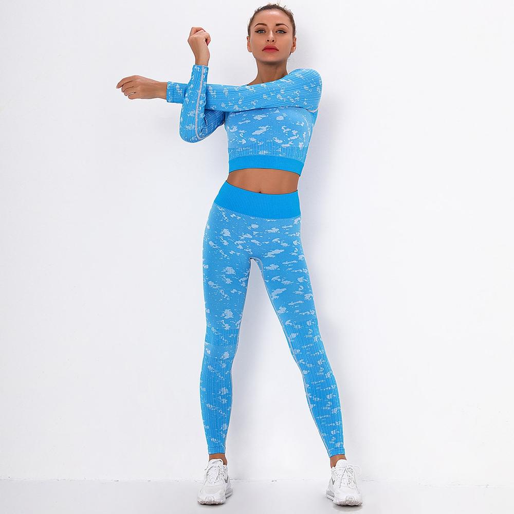 Astoria FLEX Sleeved Crop - Azure