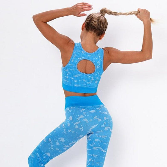 Astoria FLEX Sports Crop - Azure