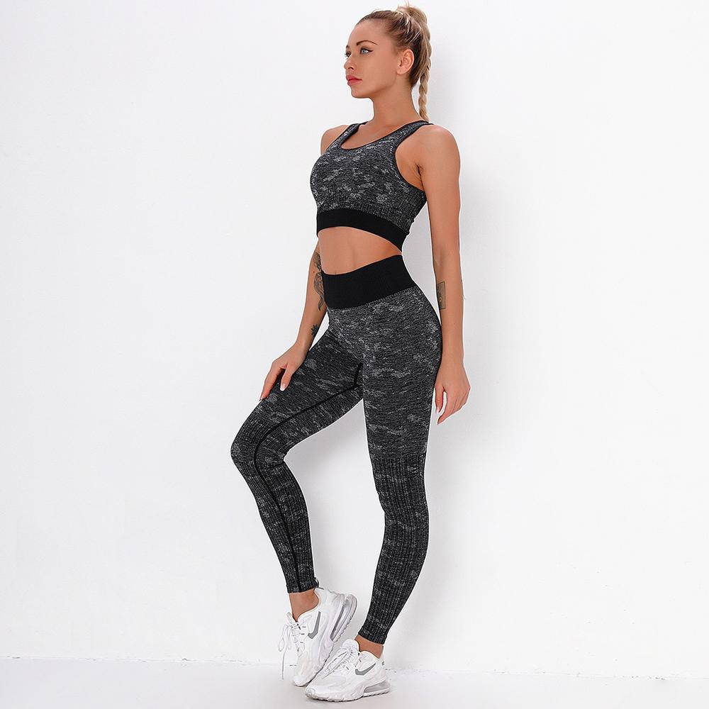 Astoria FLEX Sports Crop - Black/Grey