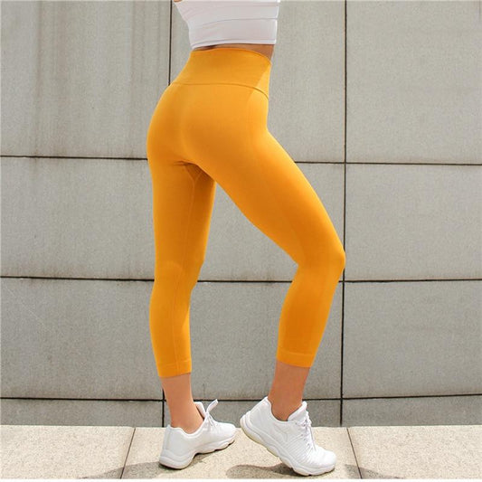 Astoria Seamless 3/4 Legging - Sunshine Yellow