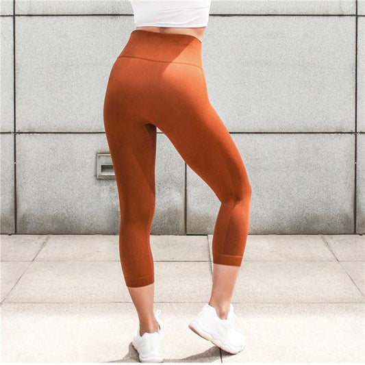 Astoria Seamless 3/4 Legging - Burnt Orange