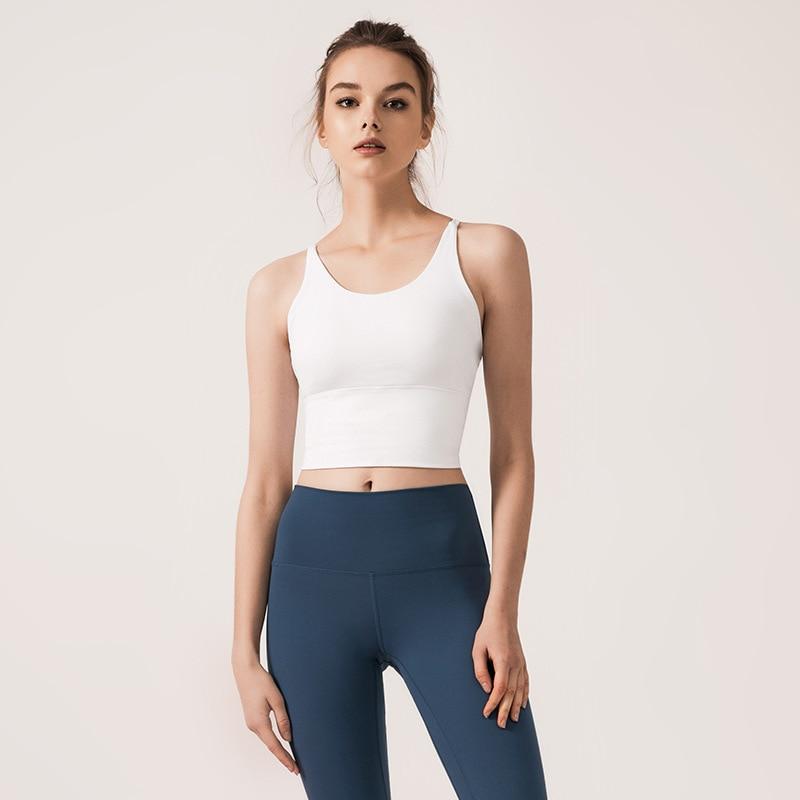 Astoria Seamless Sculpt Sports Crop - White
