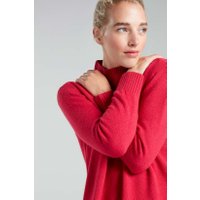 Boxy Rib-Neck Merino Bamboo Jumper