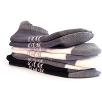 Bamboo Trainer Socks Grey Pack 4 Pairs