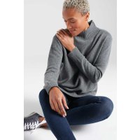 Boxy Rib-Neck Merino Bamboo Jumper