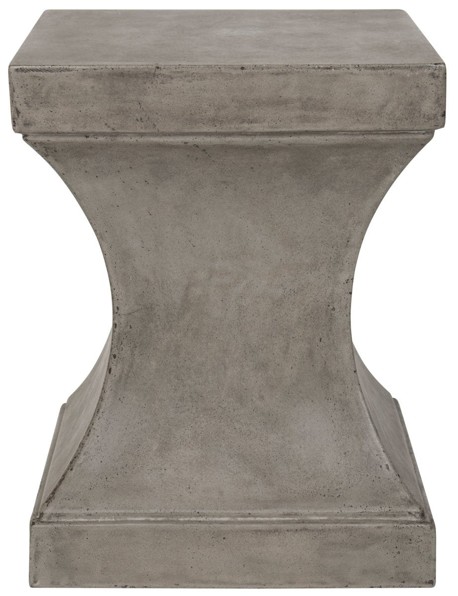 Curby Indoor / Outdoor Modern Concrete 17.7-inch H Accent Table