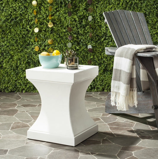 Curby Indoor / Outdoor Modern Concrete 17.7-inch H Accent Table