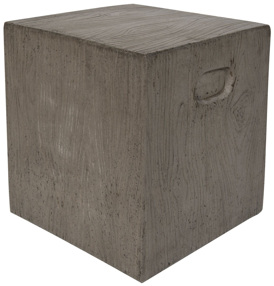 Cube Indoor / Outdoor Modern Concrete 16.5-inch H Accent Table