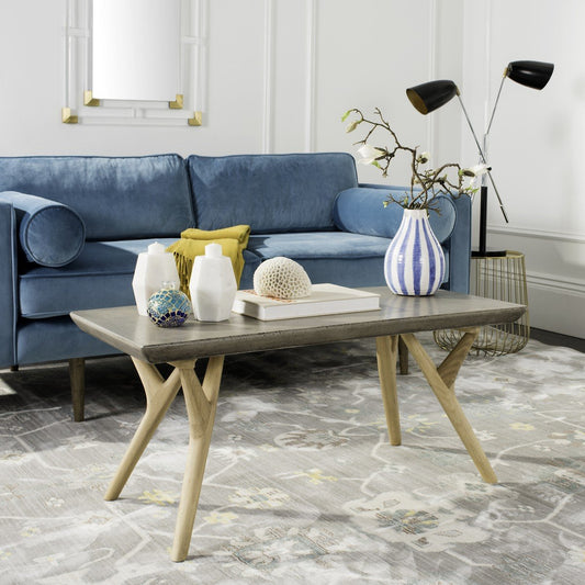 Pacey Indoor/outdoor Modern Concrete 16.54-inch H Coffee Table