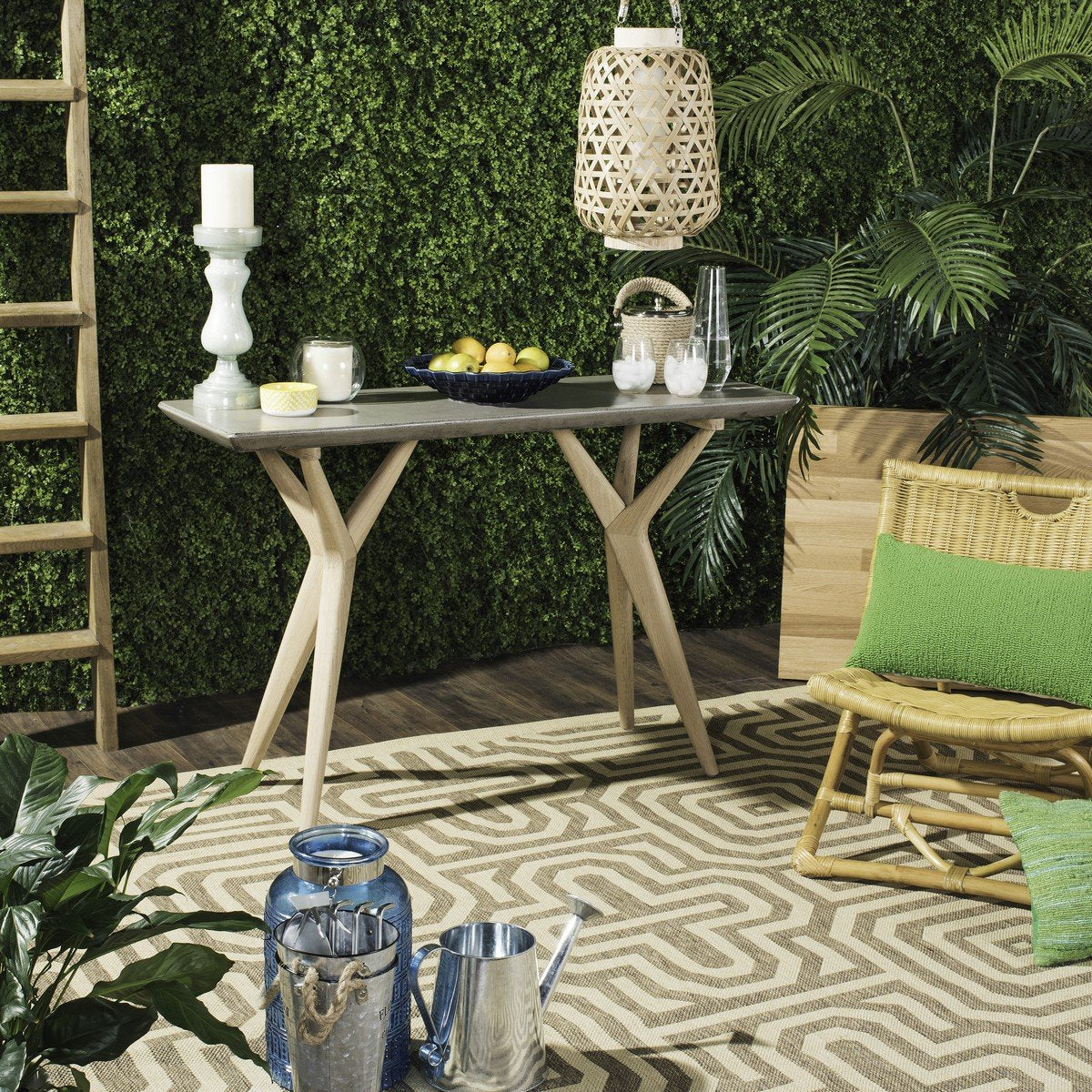Ragna Indoor - Outdoor Modern Concrete 29.92 Inch H Console