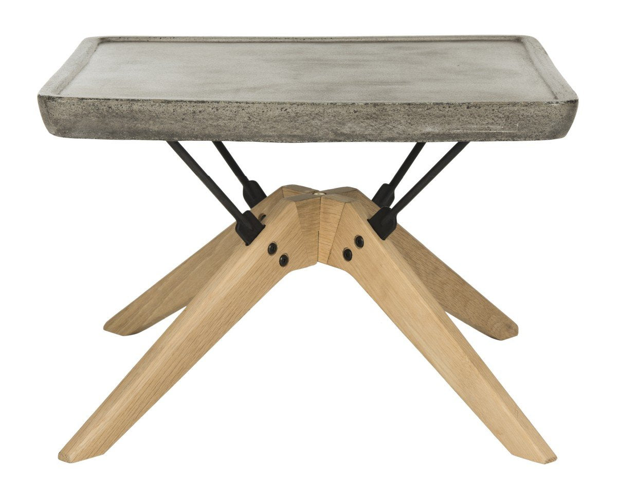 Delartin Indoor - Outdoor Modern Concrete 14.57 Inch H Coffee Table